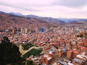 La Paz bolivia view from above