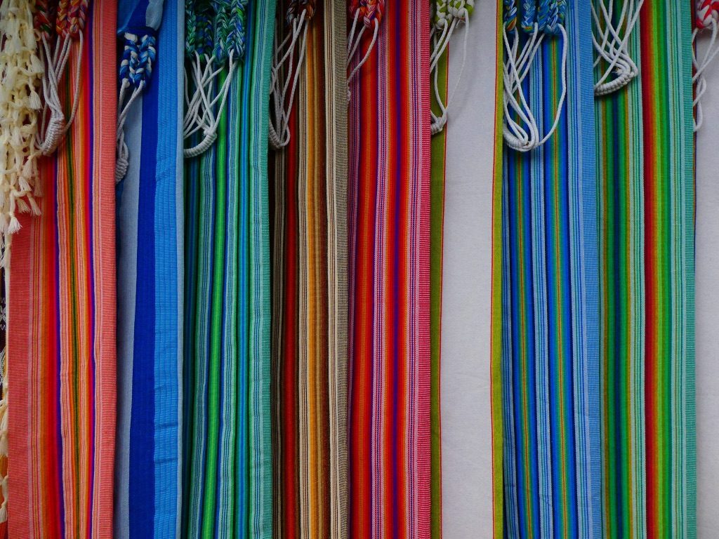 Colourful hammocks in Otavalo Ecuador
