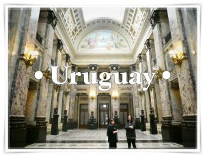 Parliament interior in Uruguay