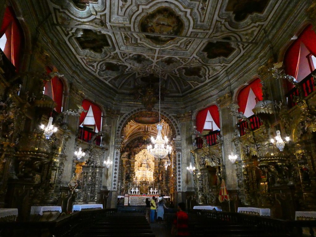 Church interior of Nossa Senhora do Pilar in Ouro Preto Brazil