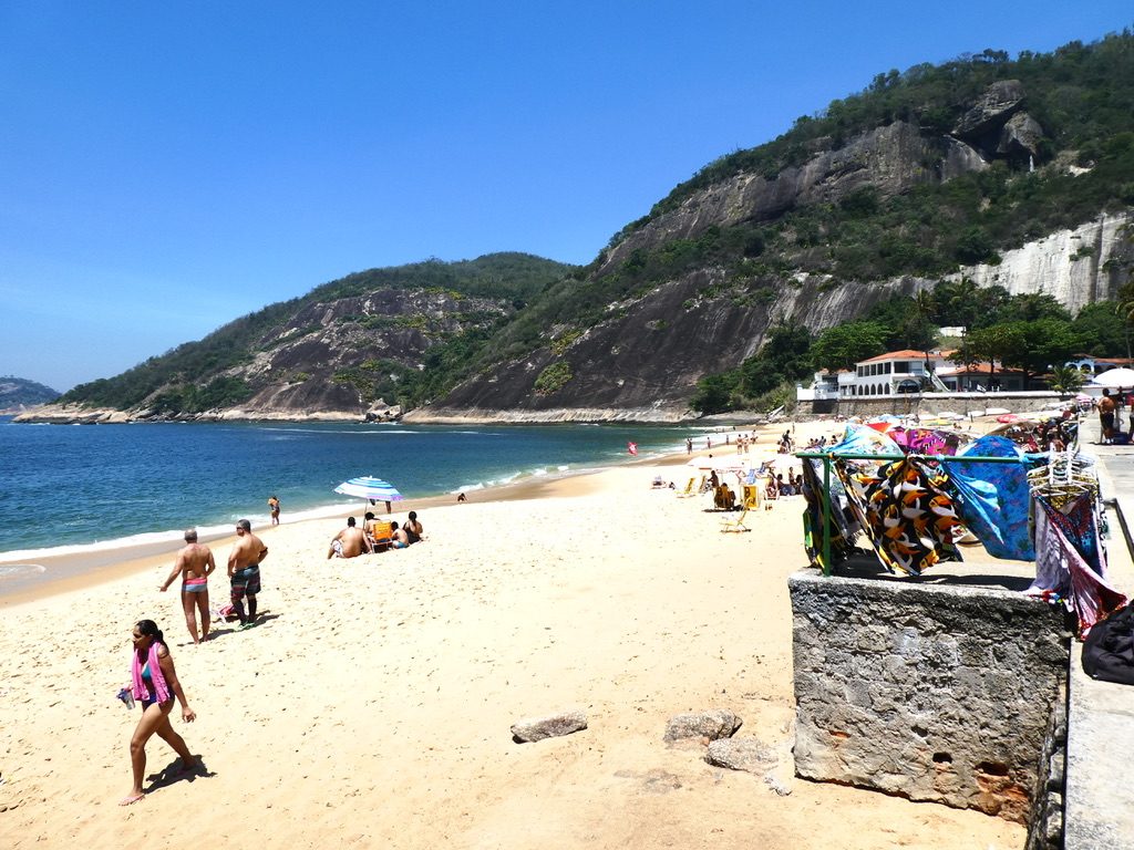 Beach view of Rio de Janeiro Brazil