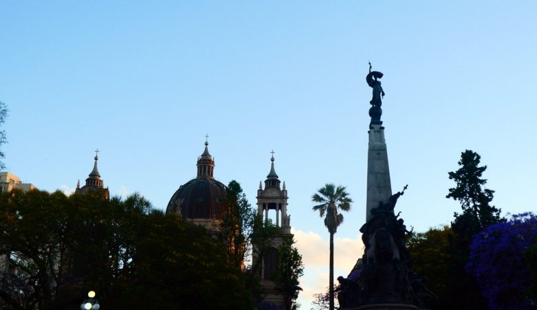 Cathedral square in Porto Alegre Brazil