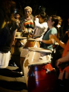 Women only candombe group playing in Montevideo