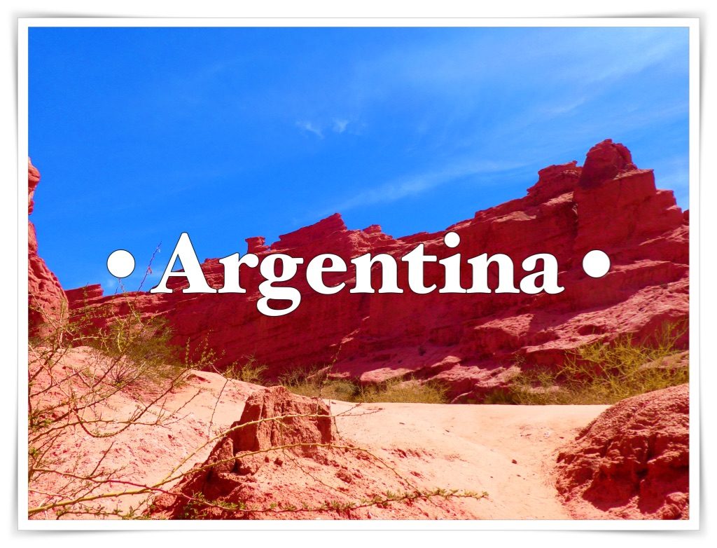 Red rocks in Argentina