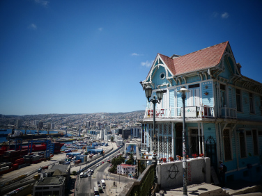 valparaiso chile viewpoint mirador ocean