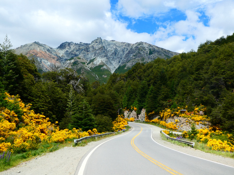 wild camping argentina lake district road hitchhiking