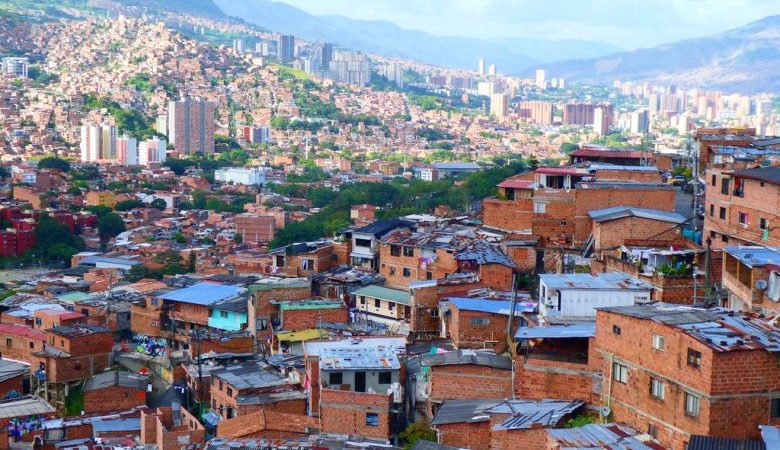 View from comuna 13, medellin, colombia
