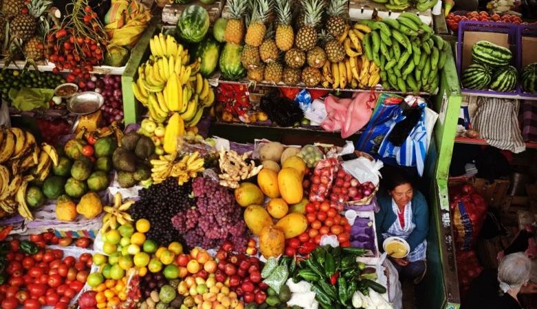 Exotic fruit at market