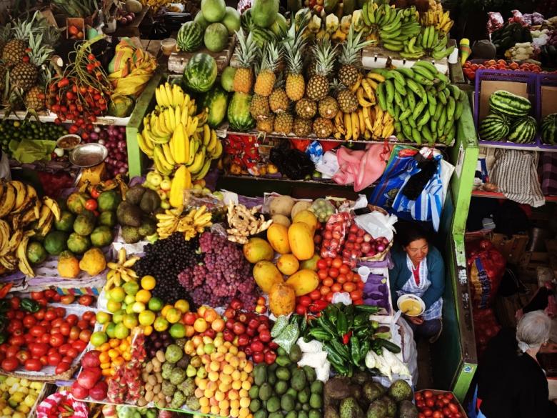 Exotic fruit at market