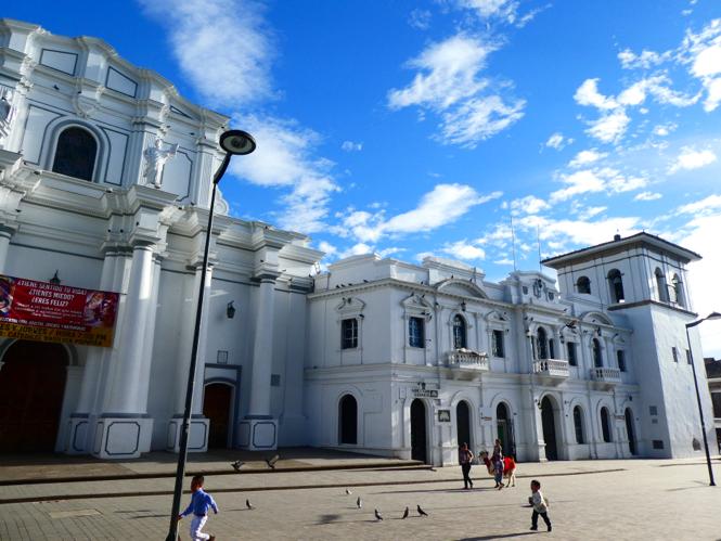The white cathedral of Popayán