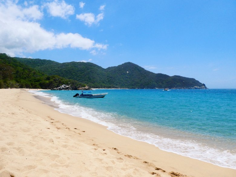Motorboat at Tayrona National Park