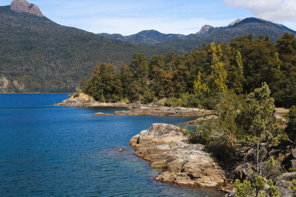 River and mountains, that's Lanin, Argentina National park