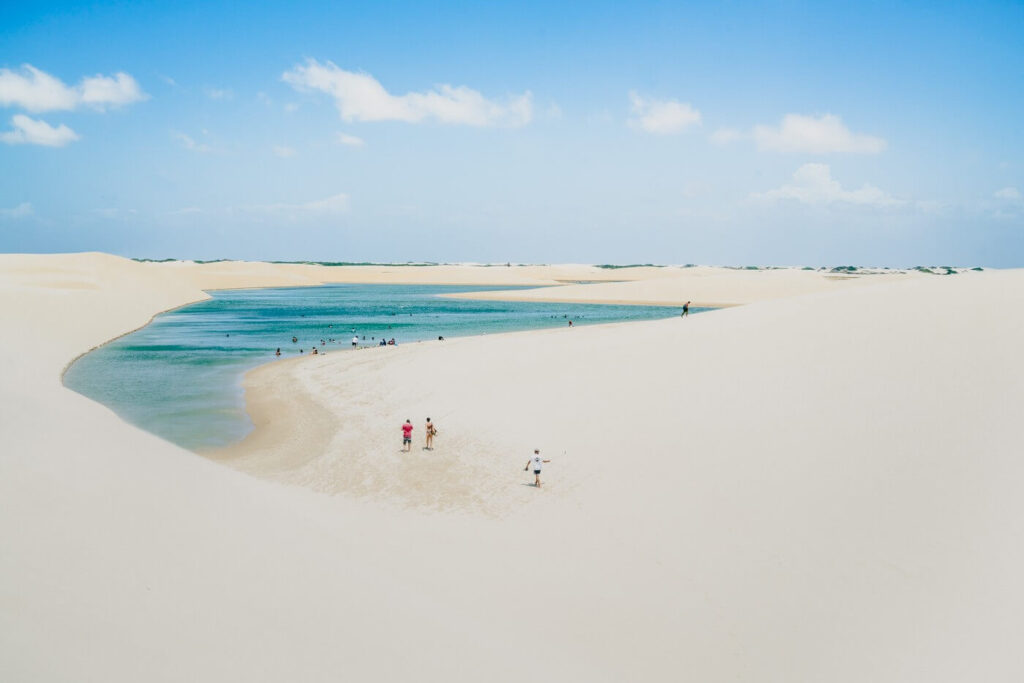 The lovely sand dunes of Lençois Maranhenses National Park, Brazil