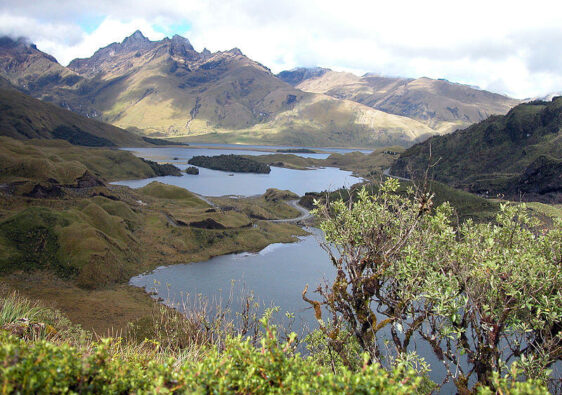 Altillo Lake in Sangay NP, Ecuador
