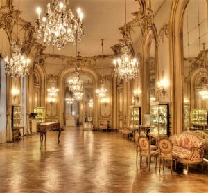 Rich 1800's interior in the Decorative Art museums in Buenos Aires