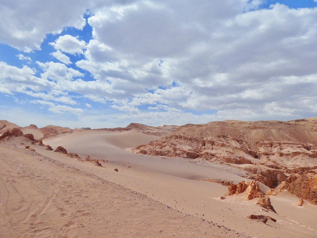 Atacama Desert Valle de la Luna Marsian landscape