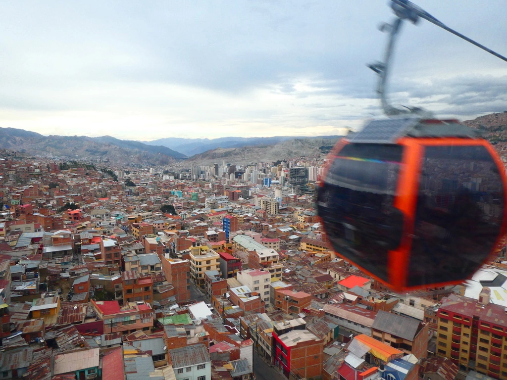 Teleferico in La Paz Bolivia